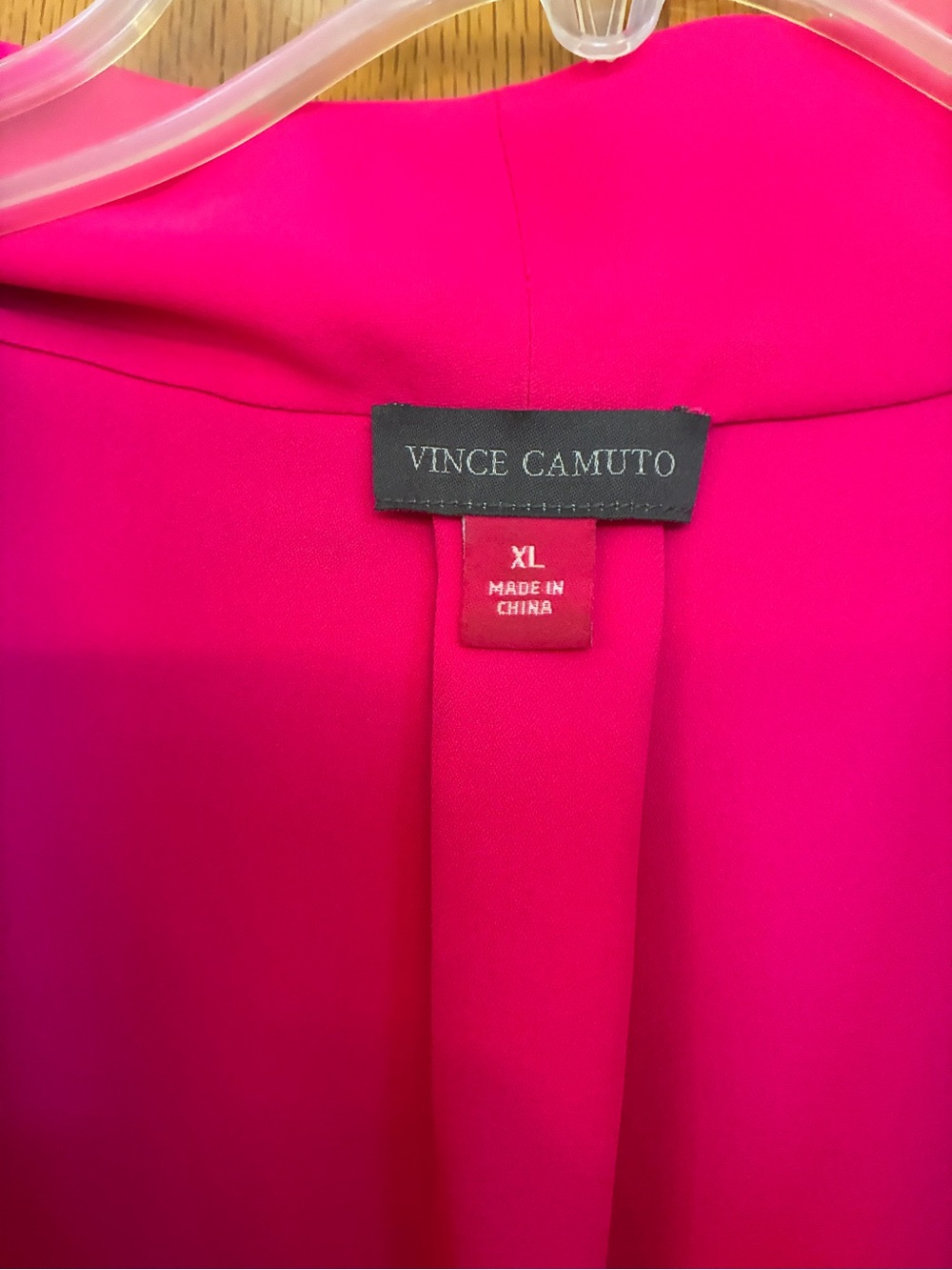Vince Camuto Fuchsia Sleeveless Cowl Neck BlouseXL - Picture 3 of 3